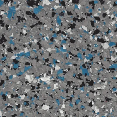 Ashen Blue B02 decorative flake blend swatch