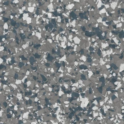 Blue Metal Marble B11 decorative flake blend swatch