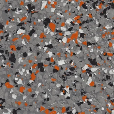 Ashen Orange B03 decorative flake blend swatch